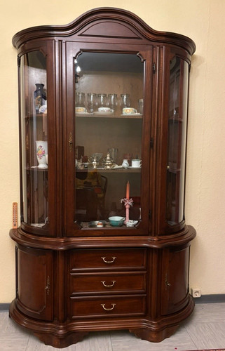 Vitrine nussbaum dunkel selva - vitrine,