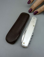 GLYY Vintage MERCEDES BENZ Taschenmesser TOP Hugo BAUERMANN Perlmutt Optik