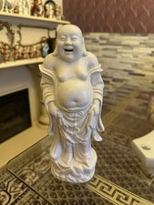 Alte Buddha Figur Lachende Buddha Blanc de Chine
