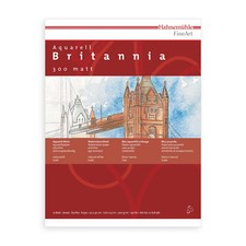 HAHNEMÜHLE Aquarellblock Britannia 12Blatt 24 x 32 Aquarellpapier Aquarellkarton