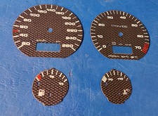 Carbonlook  Tachoscheiben,Zifferblätter passend für Golf 3 mit Motometerinstru