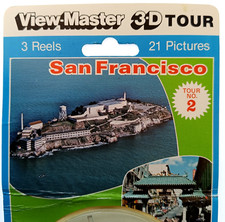 3x VIEW-MASTER 3D REEL⭐ SAN FRANCISCO Tour II ⭐ NEU OVP USA Stereo Bildscheiben