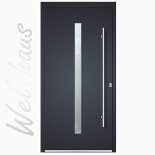 Haustür Aluminium mit Kunststoff LA144 WeltHaus Tür  Hamburg WH75 Eingangstür