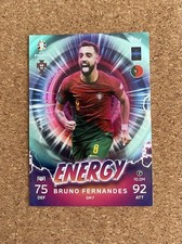 Topps Euro 2024 Match Attax Bruno Fernandes Energy Blue 41/50 Rare