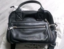 Liebeskind Berlin Damen Leder Handtasche Satchel Bag schwarz