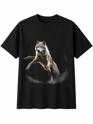 Arctic wolf circle wildlife - circle,