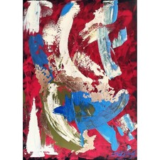 Abstrakt wandbild fisch - abstrakt, "fisch"