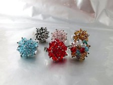  Glasperlen Ring in Form einer