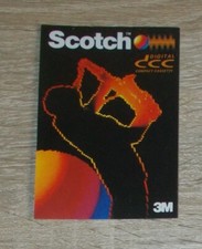 Alter Aufkleber | Sticker Scotch 3M DCC Digital Compact Cassette Saxophonist