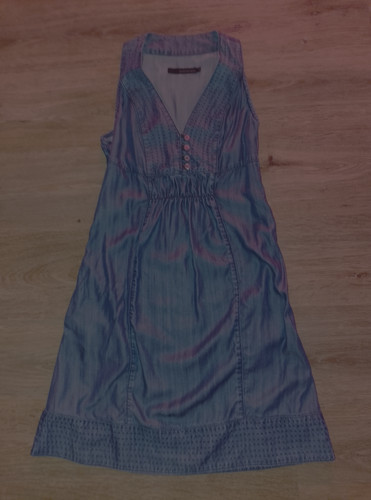 Blaues jeanskleid calvin - blaues,