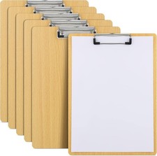 6er A4 Klemmbrett Hartholz