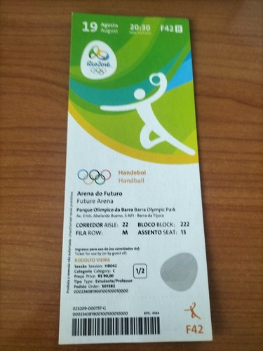 Used ticket olympic 08 - ticket,