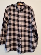 Flanellbluse Damen Gr. L