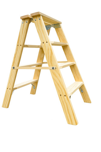 Stufenstehleiter holz - stufenstehleiter,