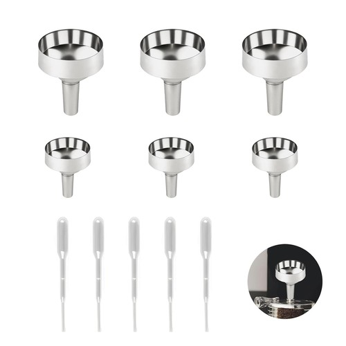 Teiliges metalltrichter set - 6-teiliges, metalltrichter-set