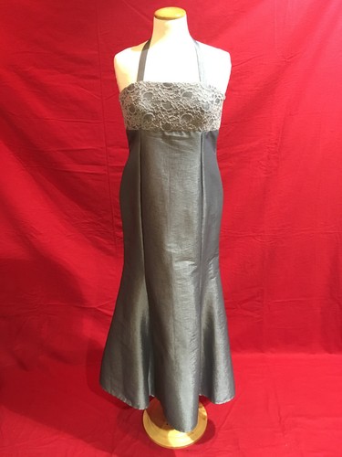 Abendkleid silber 36 np - abendkleid, gr.