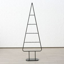 XL Metall Tannen Baum schwarz