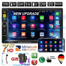 Doppel 2 Din 7" Autoradio Stereo Mirror Link MP5 Player Bluetooth FM USB AUX-IN