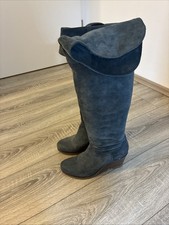 Damen Stiefelette Blau Grün