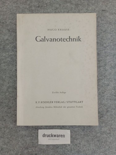 Galvanotechnik - ,