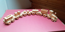 Lokomotive mit 5 Waggons -Holz