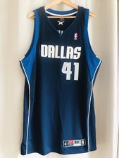 NBA Nike Authentic Dallas Mavericks Dirk Nowitzki Jersey 2XL 52 HoF