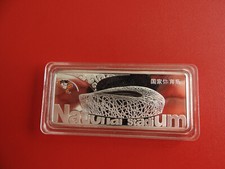 *Selten!China Silberbarren 50g. 999 2008*Olympia 2008 Nationalstadion(Schub134 )