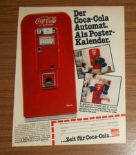 Seltene Werbung COCA-COLA Automat Poster Promo 1981