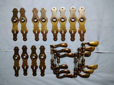 Türklinken mit Blenden, Antik Vintage Retro Metall Messingfarben