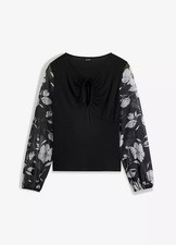 Langarmshirt Gr. 44/46 Schwarz