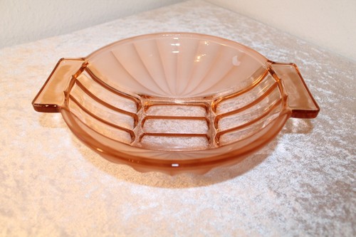 Rosa art deco obstschale - rosa,