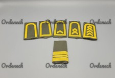 BUNDESWEHR DIENSTGRADABZEICHEN / RANGSCHLAUFEN - MARINE - GELB AUF HELLOLIV - BW