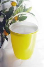 DDR Kleiner GELBER  PNEUMANT PLASTE EIMER  mit Deckel ,VINTAGE