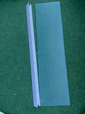 Glasregal,Silber Wandregal 1mx20