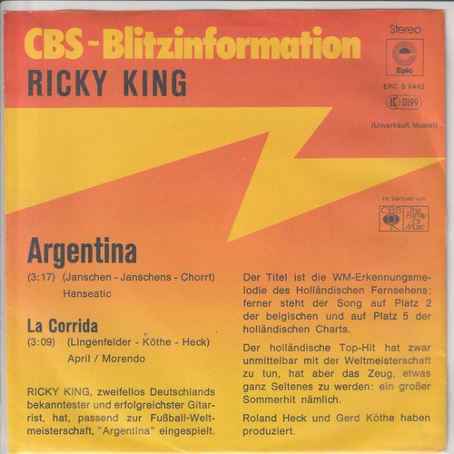 Ricky king argentina - argentina, –
