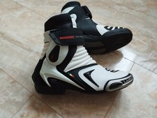 Vanucci RV7 Motorradstiefel Gr.41 Schwarz/Weiss Kaum benutzt/Wie Neu