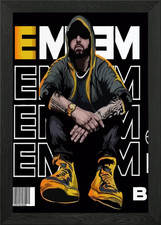 Eminem Illustration mit gelbem