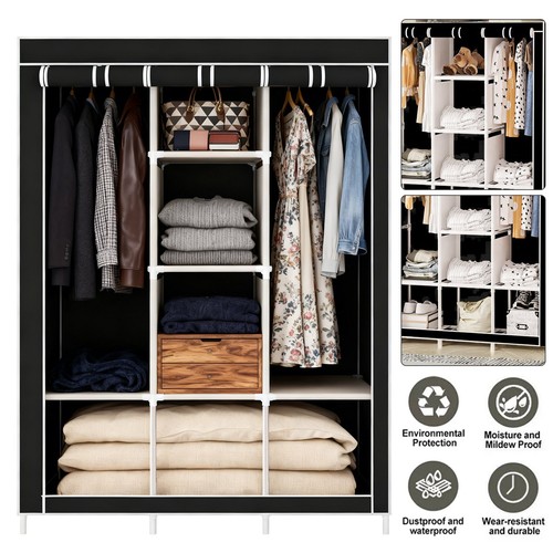 Stoffkleiderschrank xxl mit - stoffkleiderschrank,