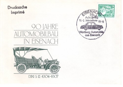 Ddr sonderstempel eisenach - mi.,