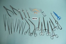 Chirurgisches Set Zangen Fadenschere Chirurgie OP Praxis Klinik #9818