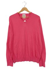 GIO FERRARI Pullover Damen Rosa Gr. 54/XXL Baumwolle V-Ausschnitt Casual