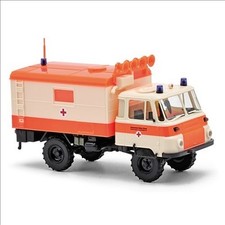 Busch 50255 Robur LO 2002 A Koffer (1983) "DRK Frankenthal/ELW" 1:87/H0 NEU/OVP