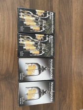 4 Glasglocken Hängeglocken