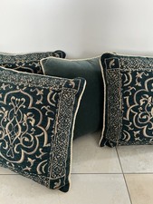 Deko Kissen Samtkissen grün