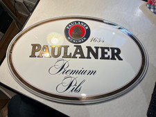 Original  Paulaner Premium Pils. Emailschilder 53 x 34 cm