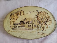 holz untersetzer, oval