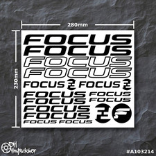 Focus stickersatz schwarz - focus,
