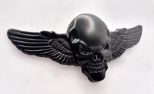 3D Metall Totenkopf Flügel