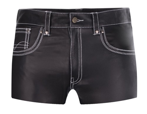 Lederhose kurz schwarz