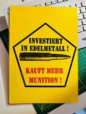 DINA4 Schild MUNITION Revolver